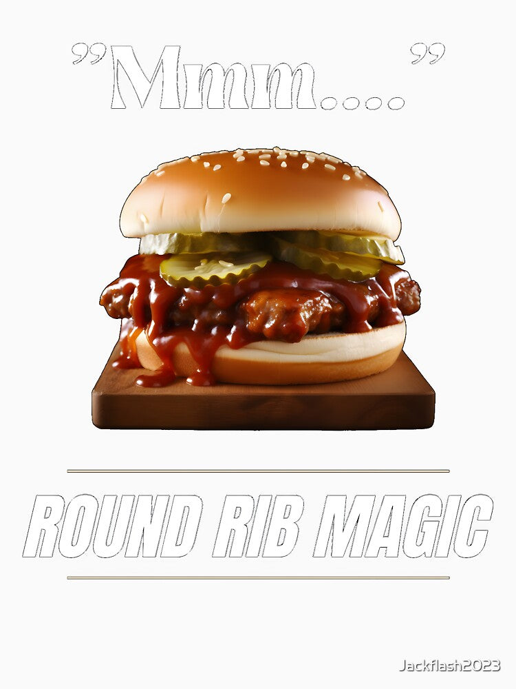 Rib Burger T Shirt by Jackflash2023