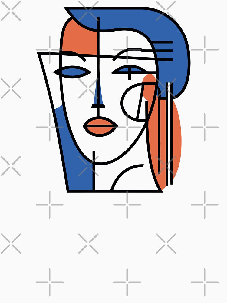 Abstract Minimalist Portrait by Artwyz