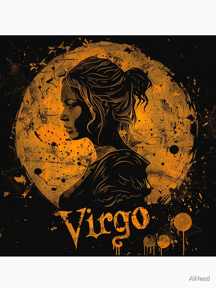 Grunge Style Virgo Zodiac Sign by AiHead
