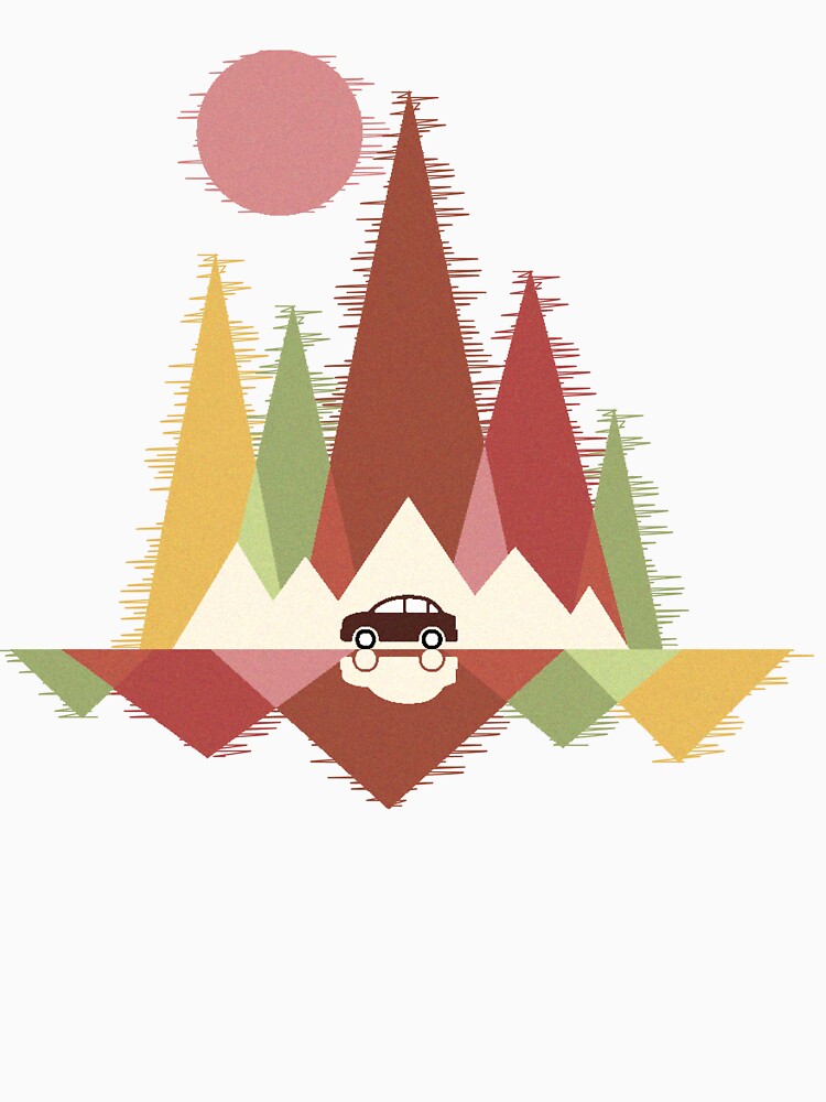 Mountain Roadtrip – Retro Minimalist Design by Fran Studio