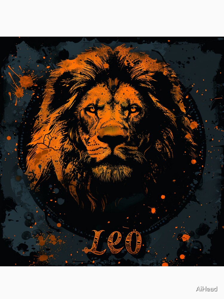 Grunge Style Leo Zodiac Sign by AiHead