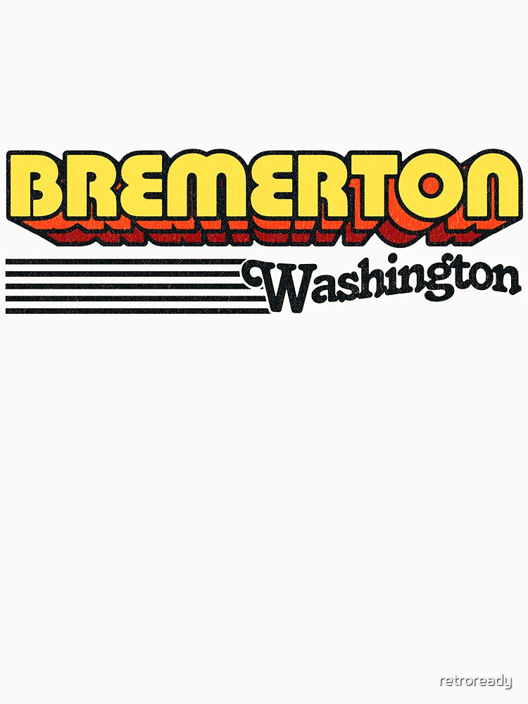 Bremerton, Washington | Retro Stripes by retroready
