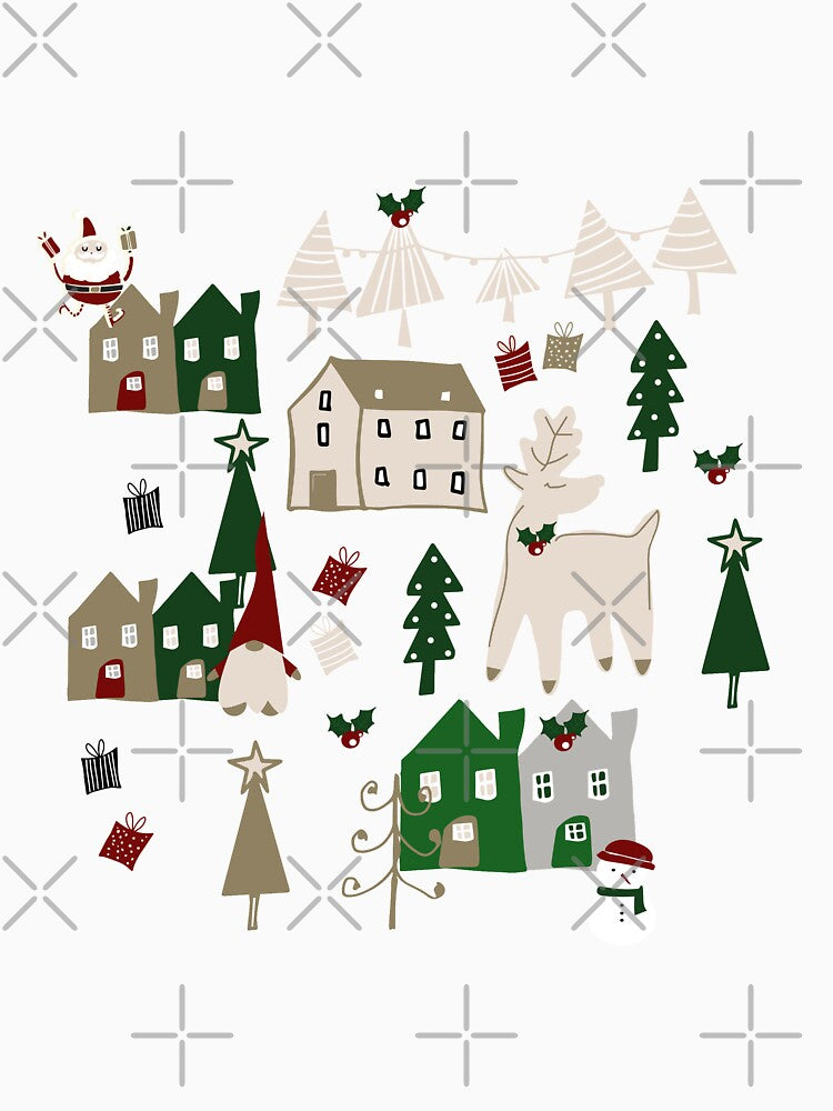Cute Christmas Toile Green by susycosta