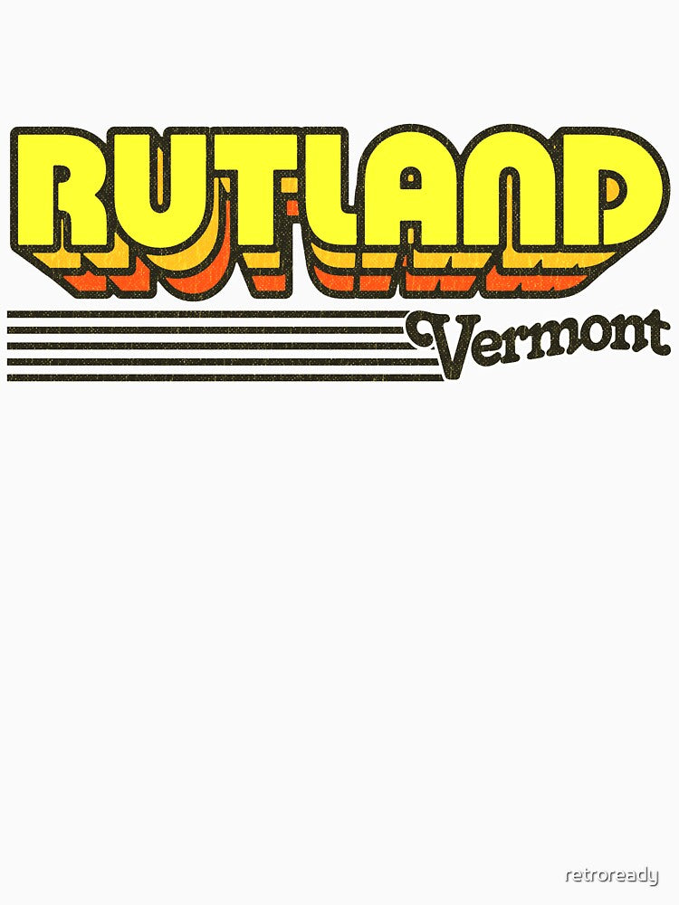 Rutland, Vermont | Retro Stripes by retroready