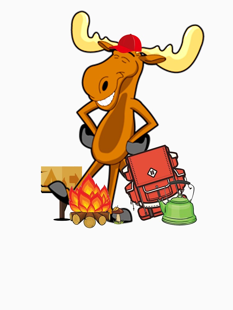 Sports Cool Moose Hiker and Cairn T-shirt by chihai
