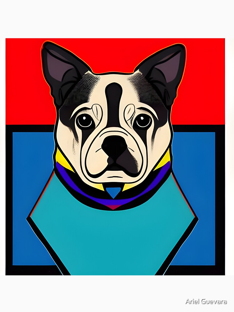Retro Cute dog Art by Ariel Guevara