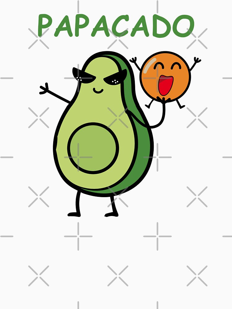 Papacado Funny Father Dad Husband Avocado Lover Cute Gift by wtfbba
