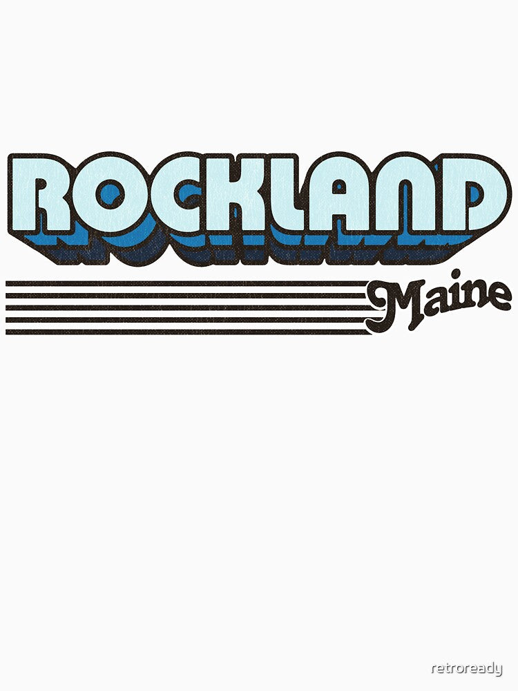 Rockland, Maine | Retro Stripes by retroready