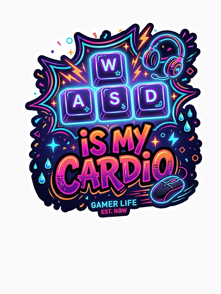 WASD Is My Cardio by LevelUpLad