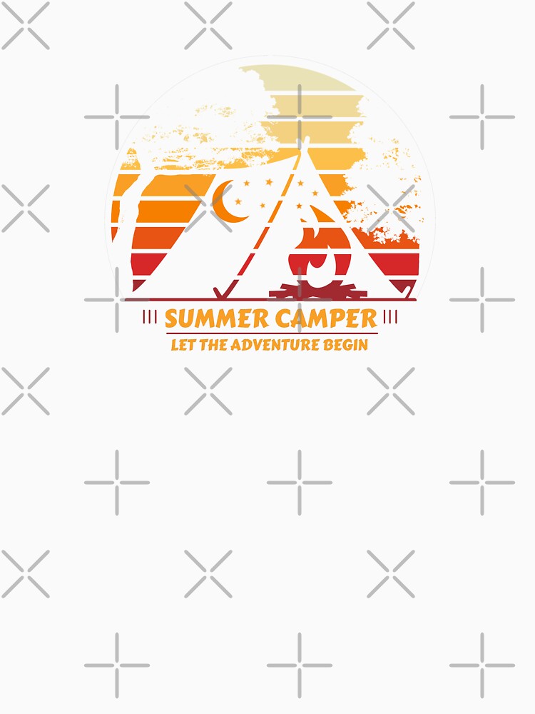 Summer camper Let the adventure begin (Retro, 70s, Camping) by yococo