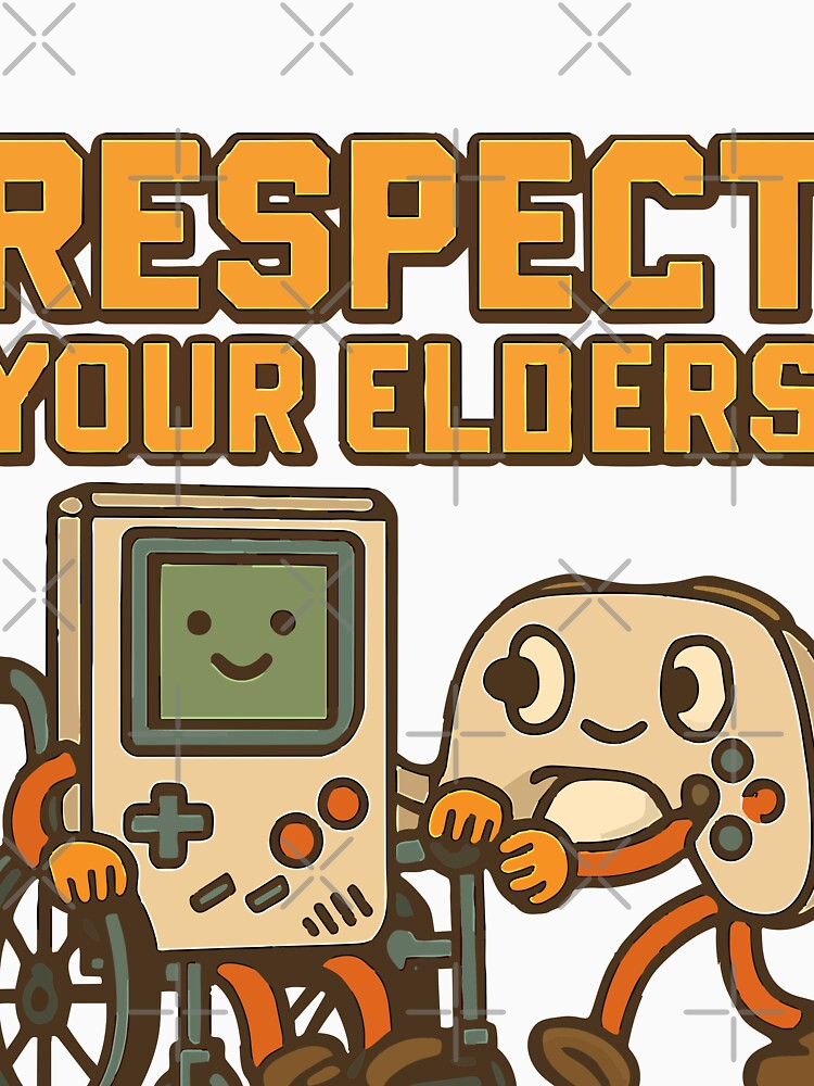 Respect Your Elders Gaming History Retro Gamer Video Games by Retro Rascals Co.