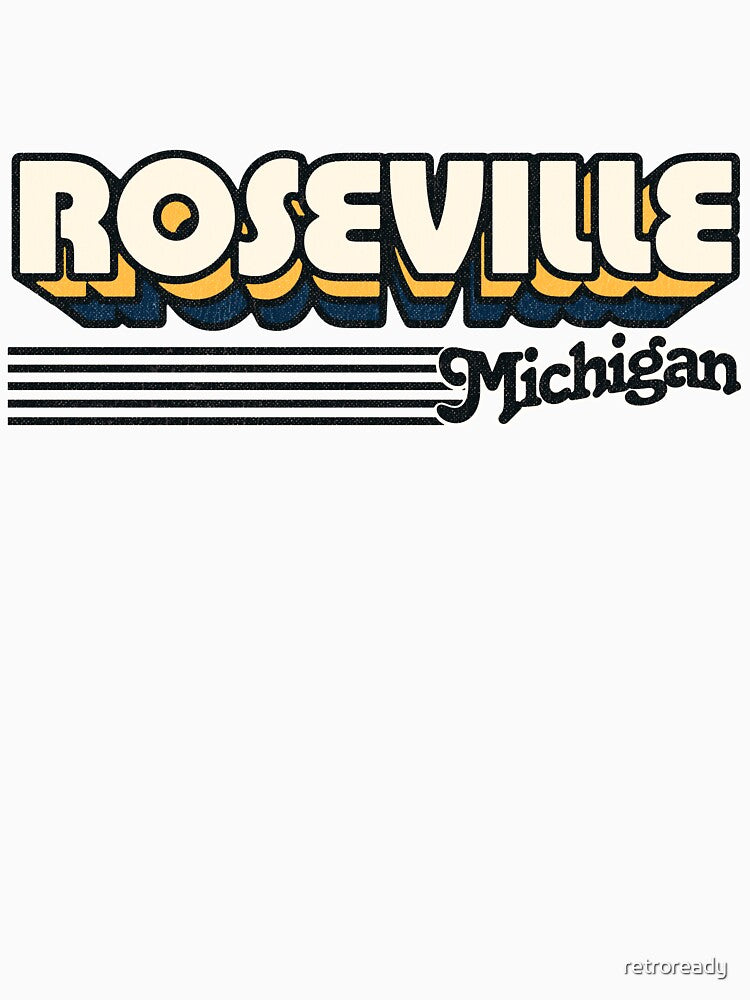 Roseville, Michigan | Retro Stripes by retroready