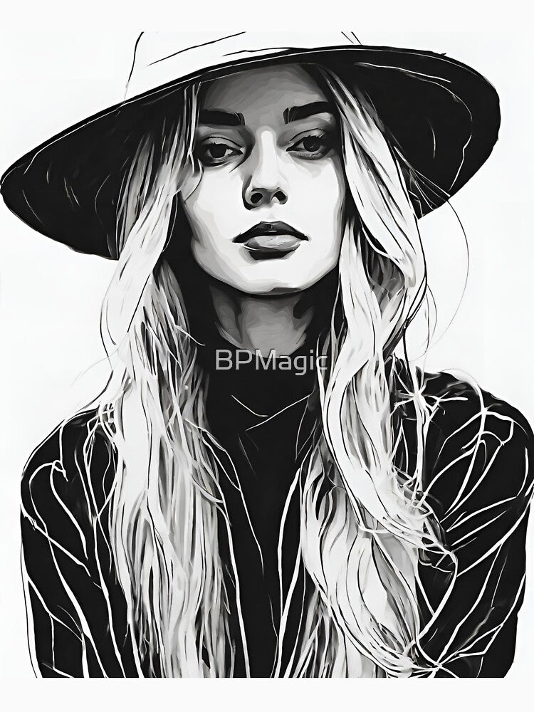 Nicola, Lineart Wallart by BPMagic