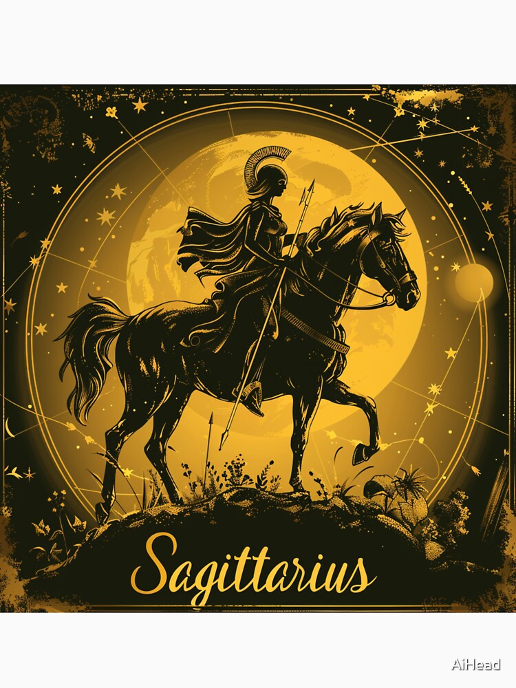 Vintage Style Sagittarius Zodiac Sign by AiHead