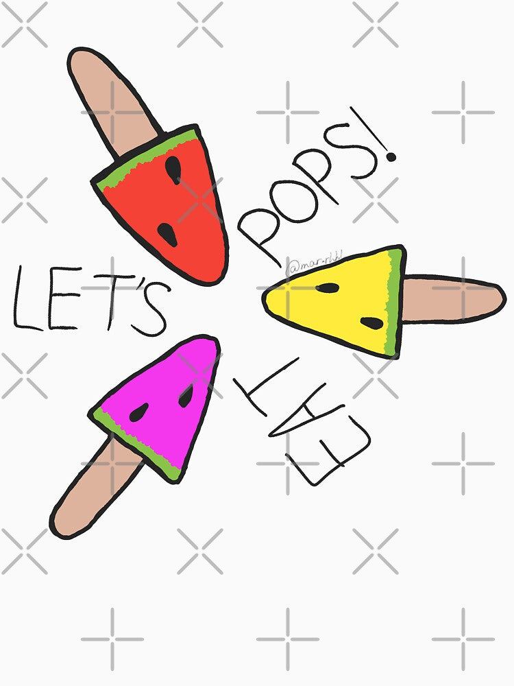 Let's eat pops! Watermelon popsicles by Mermaso Art