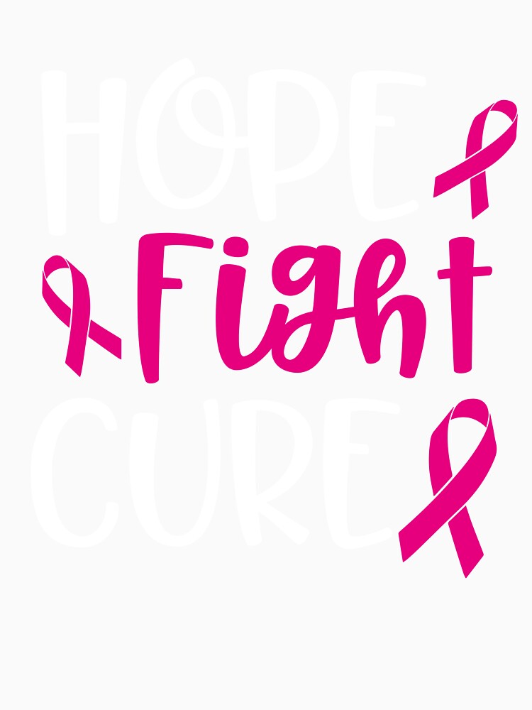 Hope Fight Cure Breast Cancer Awareness T-Shirt by AllStarMerch