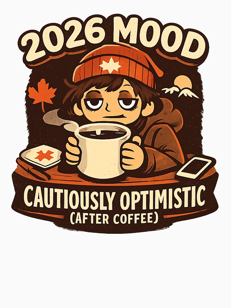 Mood 2026 Cautiously Optimistic (After Coffee) – Illustration Canadian Winter Coffee by mocci10