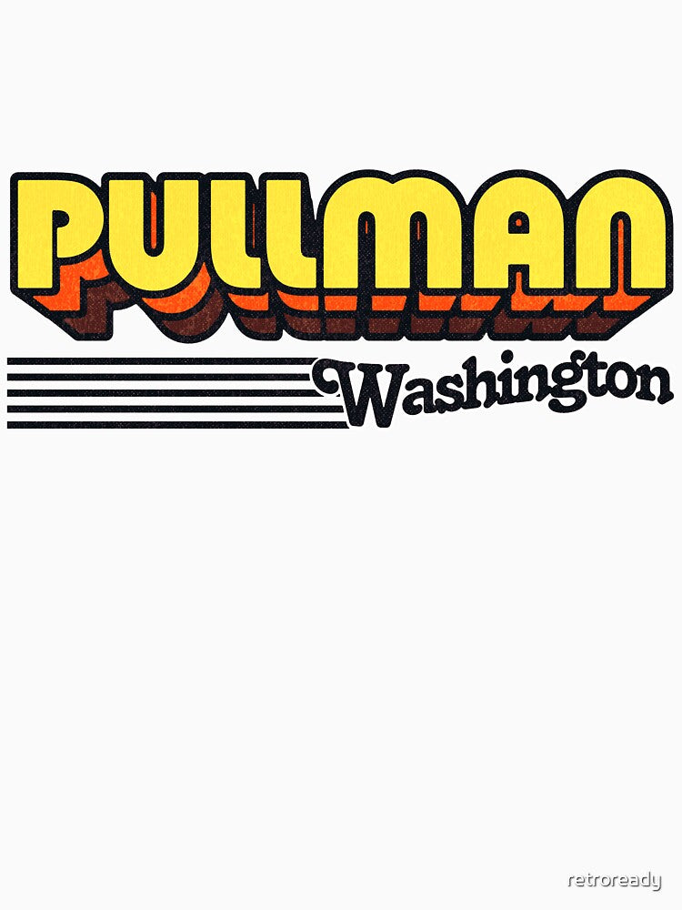 Pullman, Washington | Retro Stripes by retroready