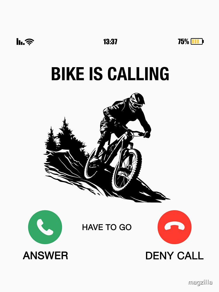 My Bike Is Calling – Funny Cycling Design by magziIIa