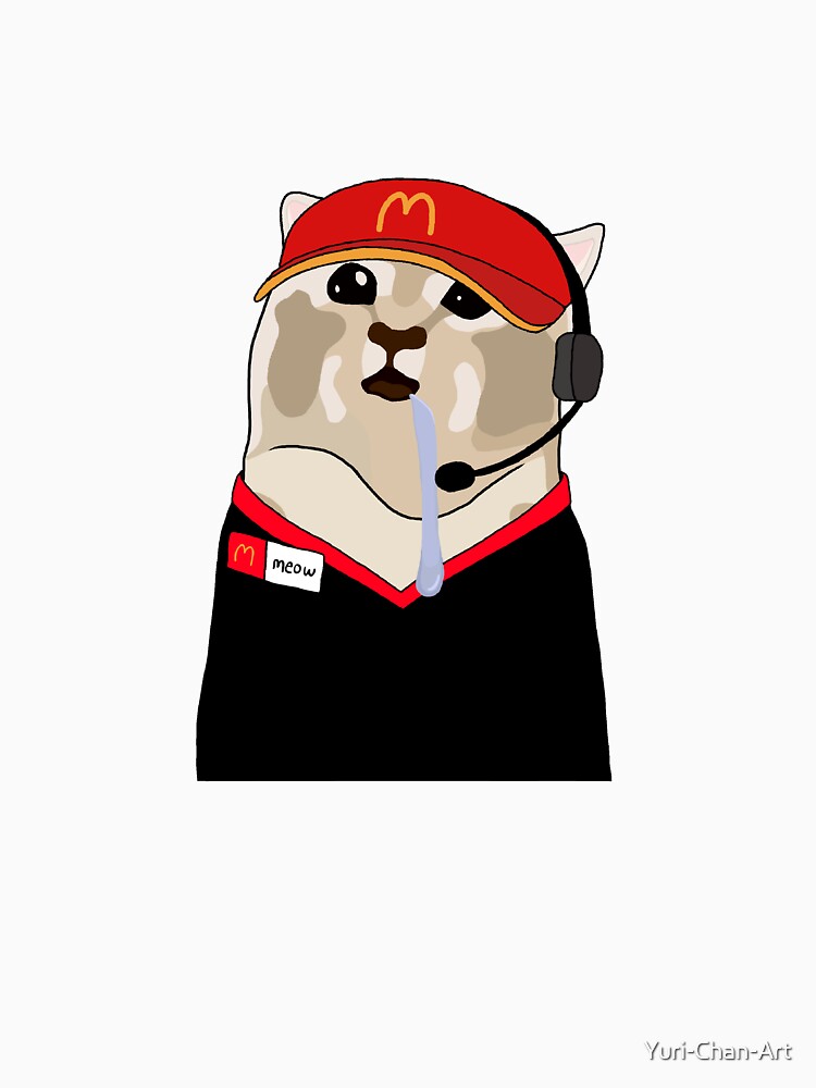 mcd drooling cat by Yuri-Chan-Art