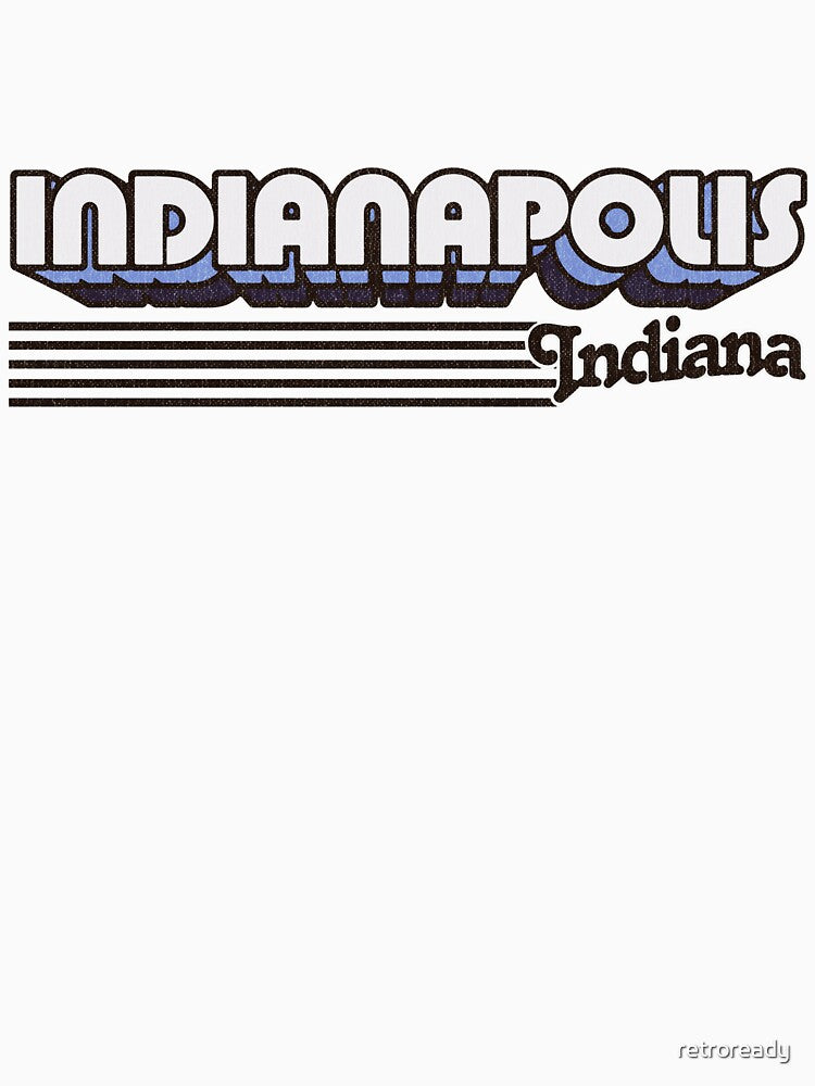 Indianapolis, Indiana | Retro Stripes by retroready