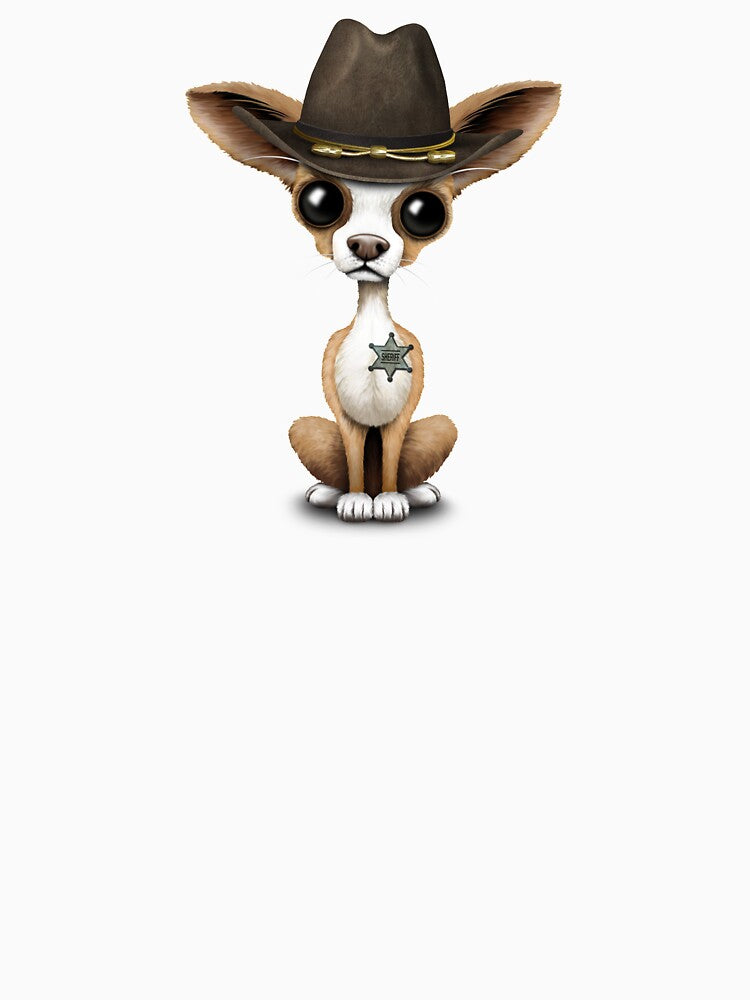 Cute Chihuahua Puppy Sheriff by JeffBartels