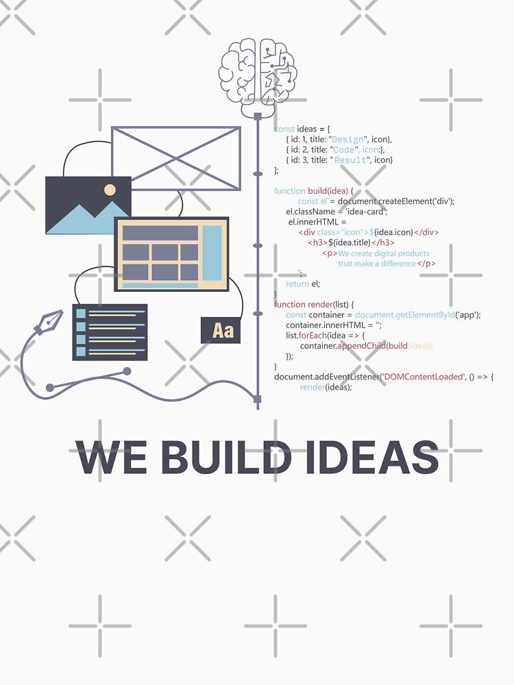 We Build Ideas | Designer & Developer Illustration by Creatory.studio