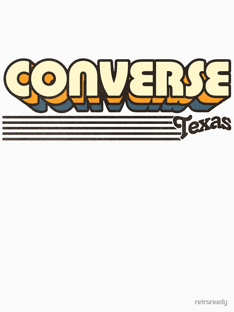 Converse, Texas | Retro Stripes by retroready