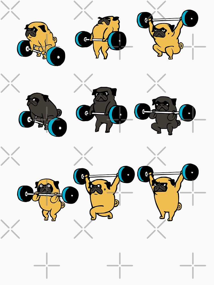 LIFTING PUGS by Huebucket