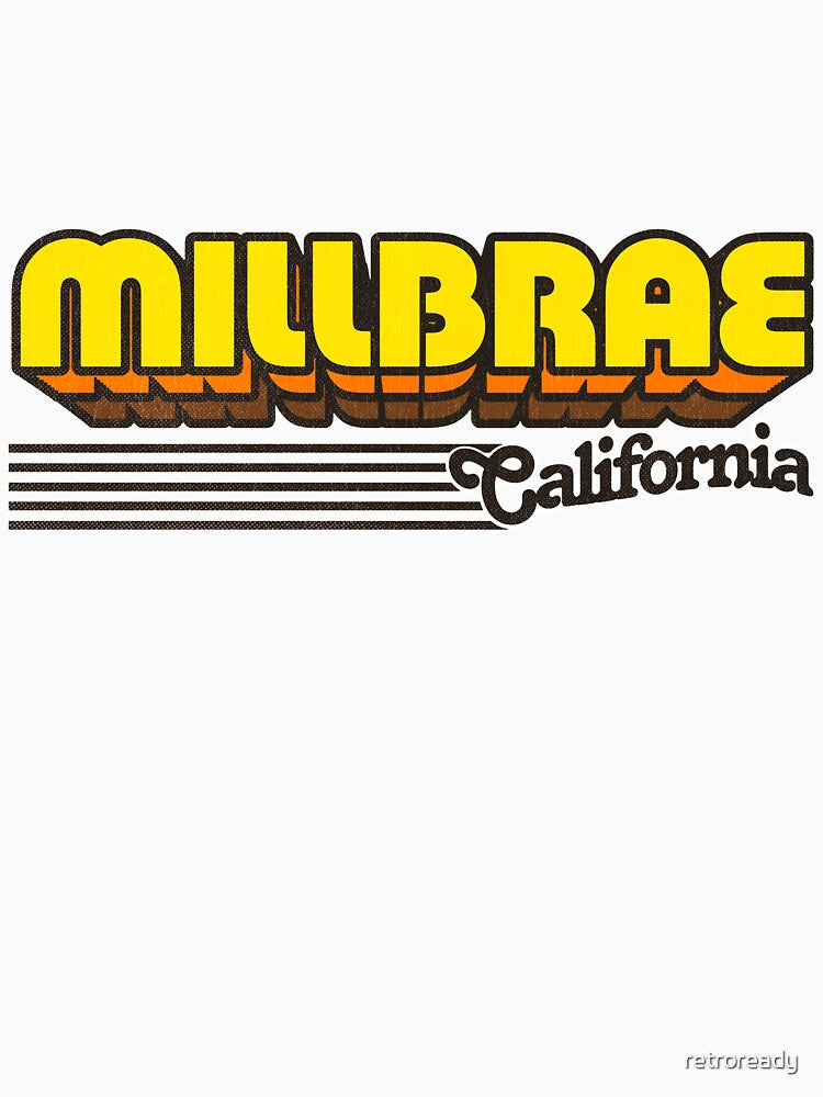 Millbrae, California | Retro Stripes by retroready