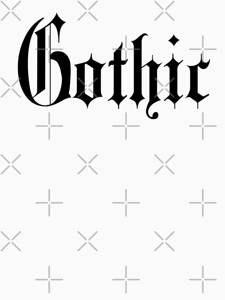 Gothic Minimalist Elegant Font Design by RainbowDoveShop