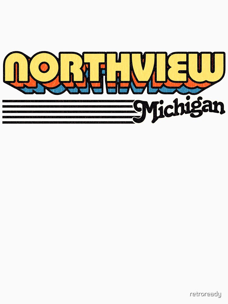 Northview, Michigan | Retro Stripes by retroready