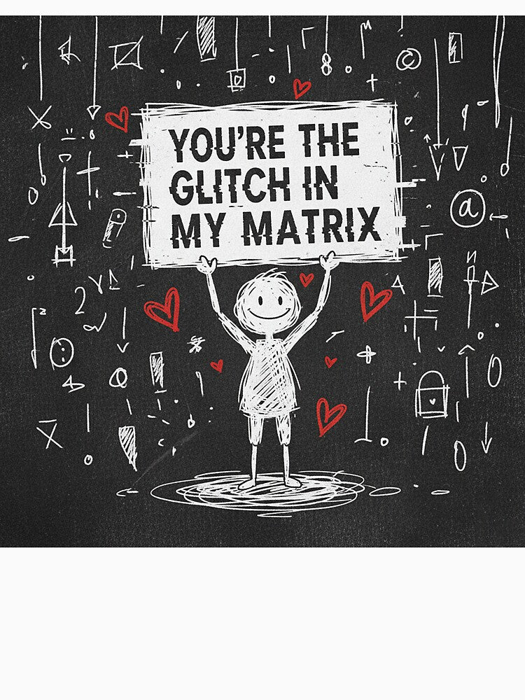Glitch in My Matrix: Geeky and Minimalist Love by VisualRotaStudio