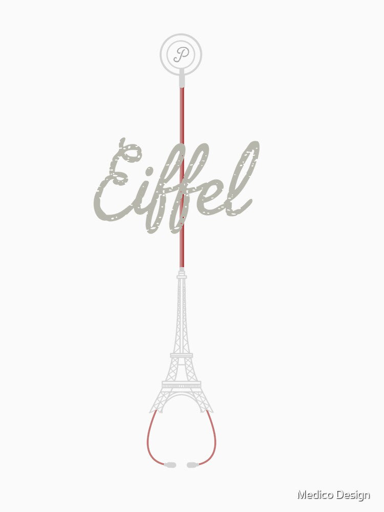 Eiffel Doctor Stethoscope Design – Paris Medical Aesthetic Gift for Doctors & Med Students by Medico Design