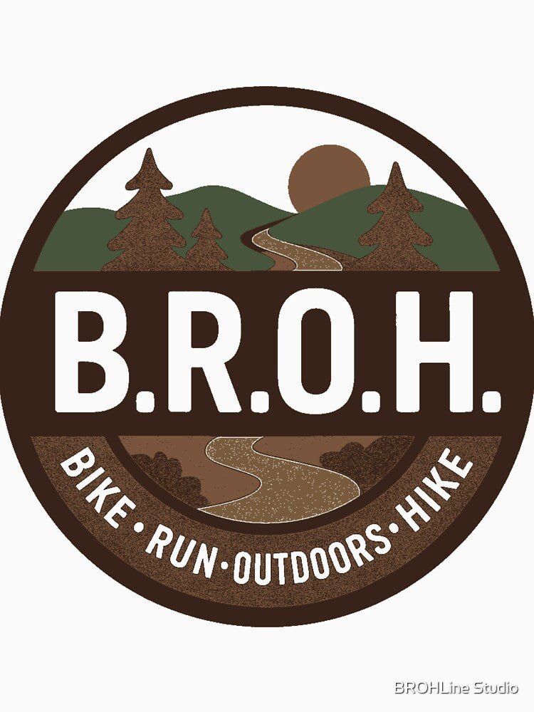 BROH Outdoor Badge Shirt Bike Run Outdoors Hike Canada Earth Tone by BROHLine Studio