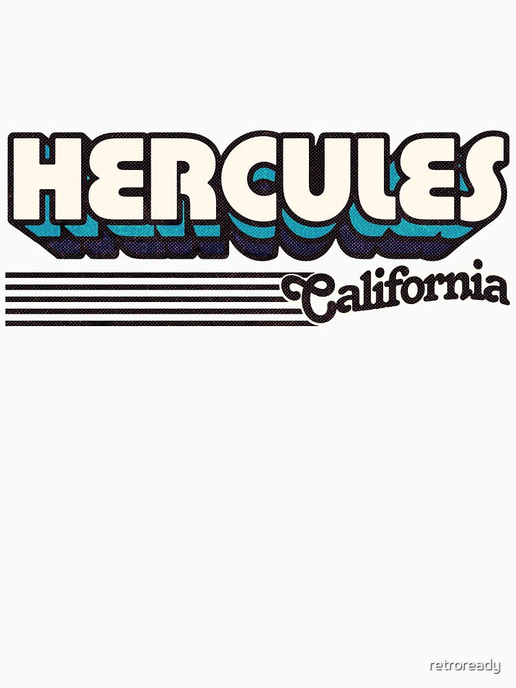 Hercules, California | Retro Stripes by retroready