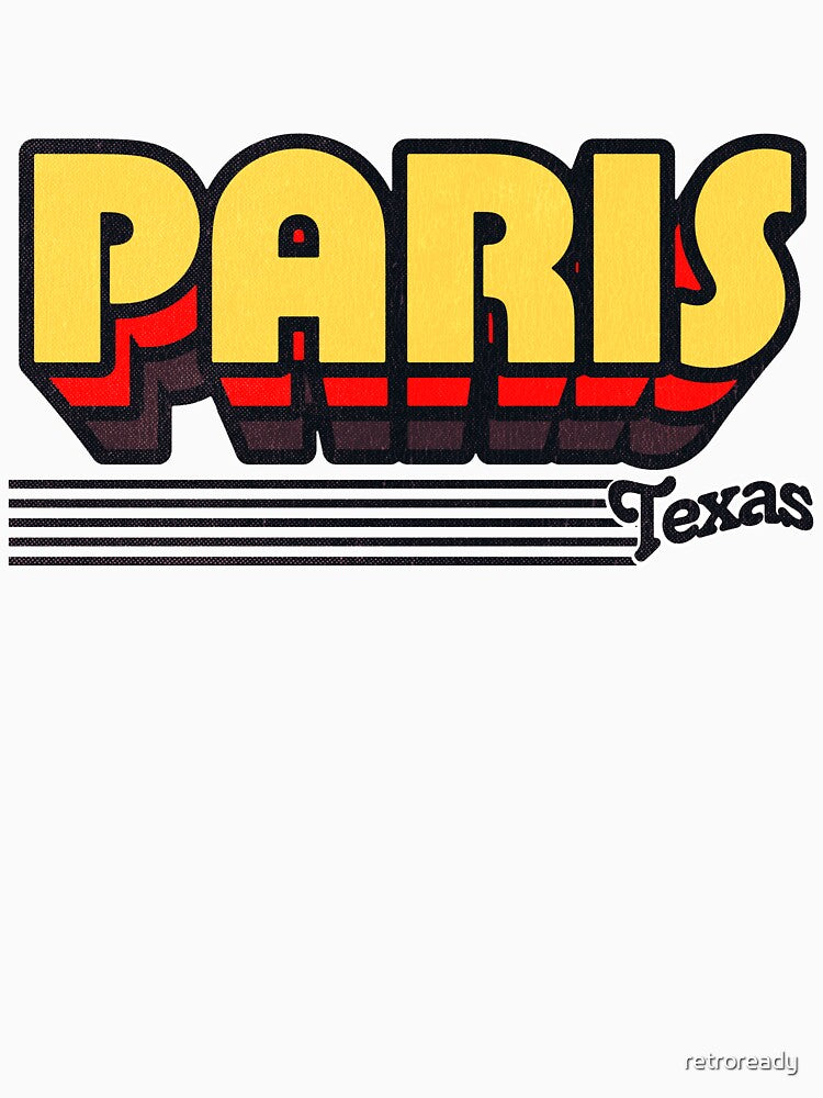 Paris, Texas | Retro Stripes by retroready