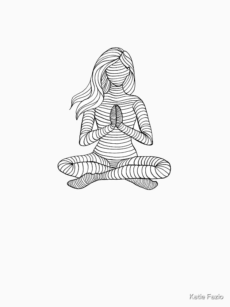 Yoga Girl - Namaste 1 by Katie Fazio