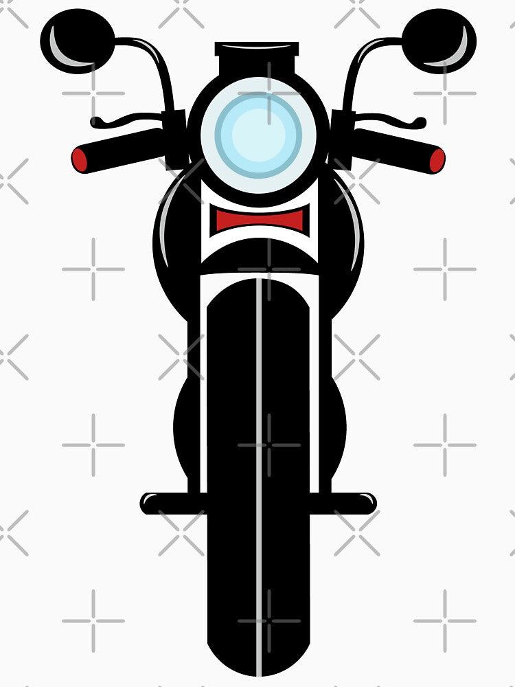 Front Motorcycle with Red Background by ByBudu