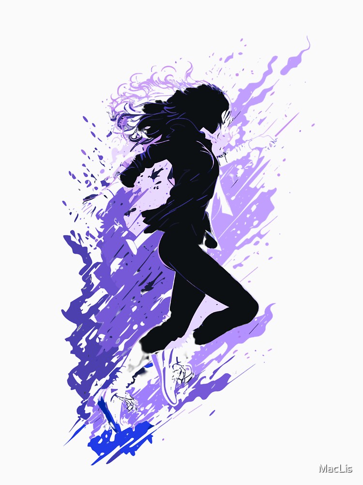 running woman in blue by MacLis