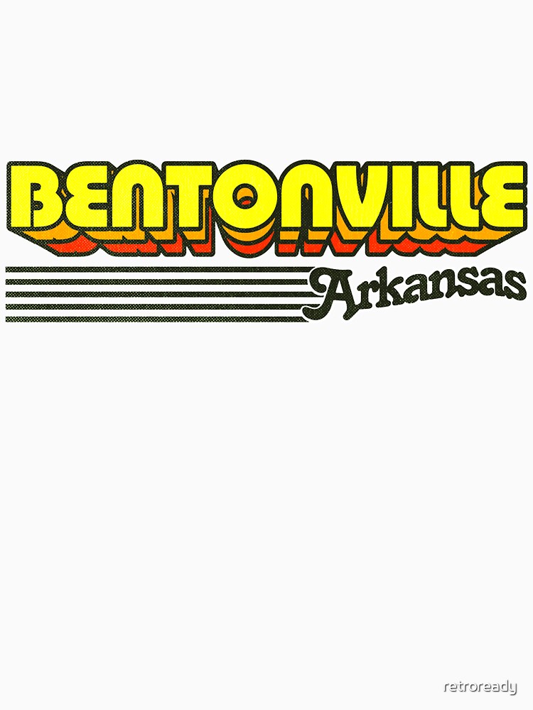 Bentonville, Arkansas | Retro Stripes by retroready