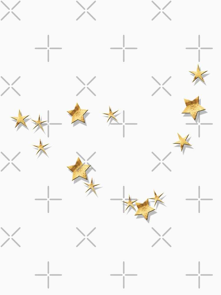 Capricorn Golden Stars Constellation by Lelibeth