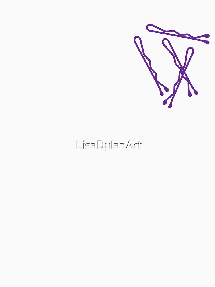 Purple Bobby Pins by LisaDylanArt