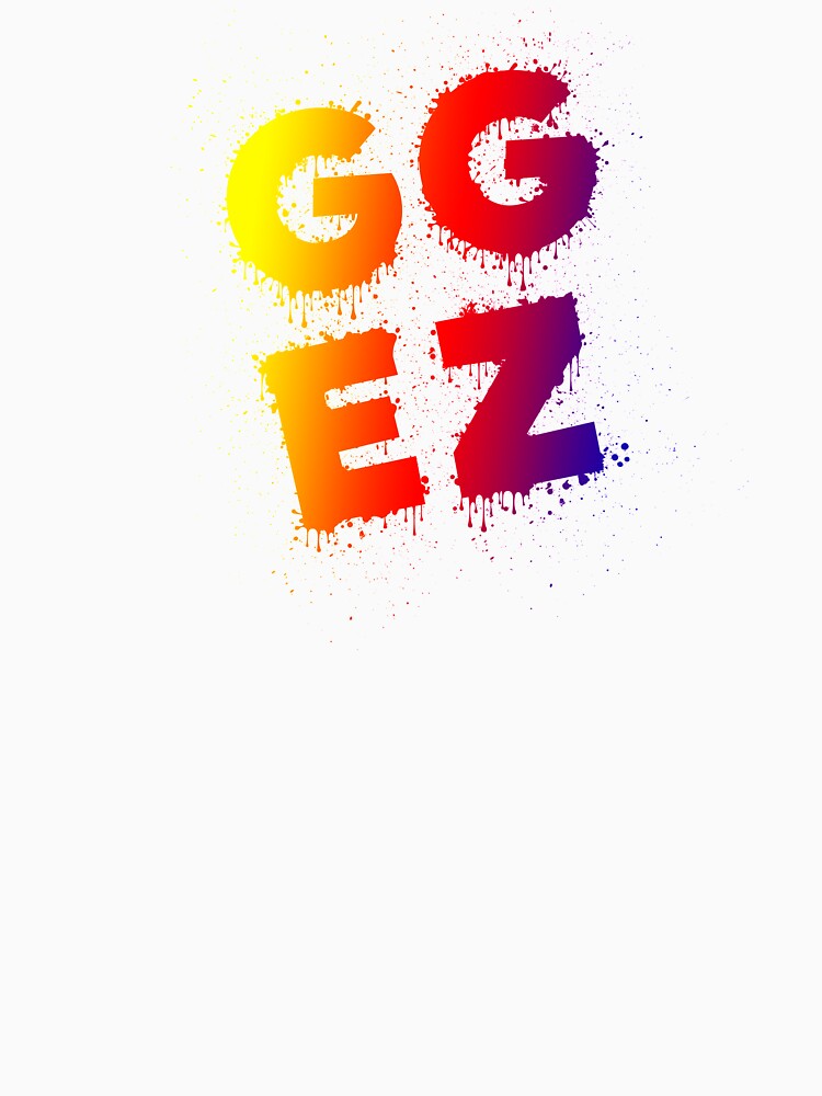 GG EZ - Cool Color Art Game Lover Gift for Gamers by KrisCho