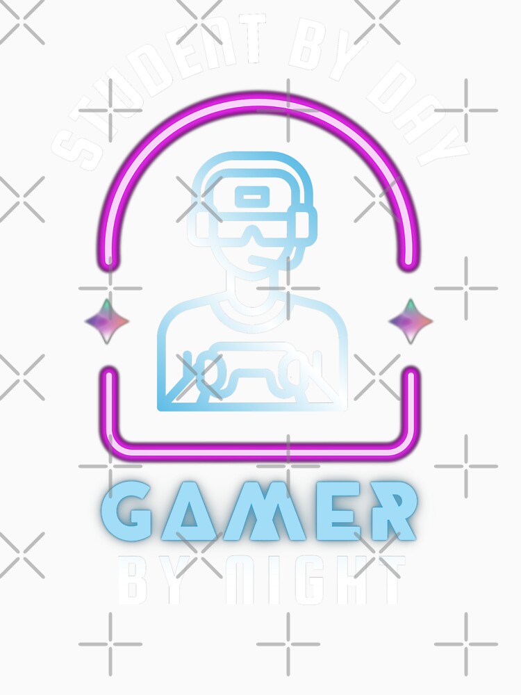 Student By Day Gamer By Night -  Gaming Life -  Gifts for Gamers by The Red Nox