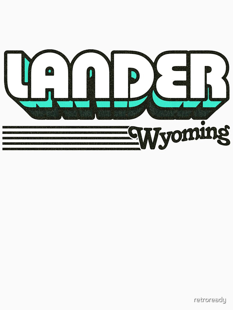 Lander, Wyoming | Retro Stripes by retroready