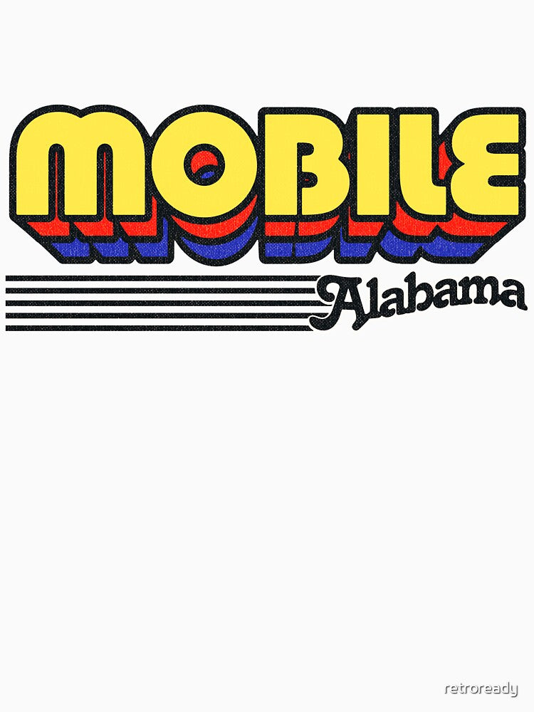 Mobile, Alabama | Retro Stripes by retroready