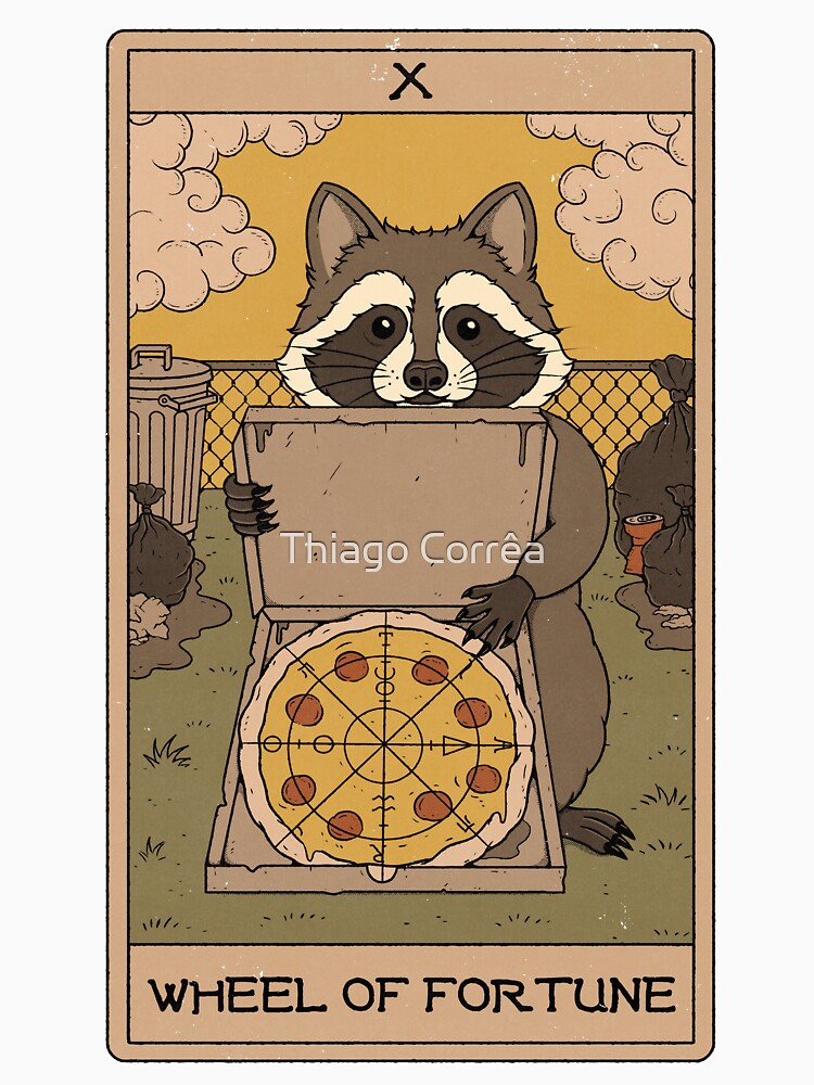 Wheel of Fortune - Raccoons Tarot by Thiago Corrêa