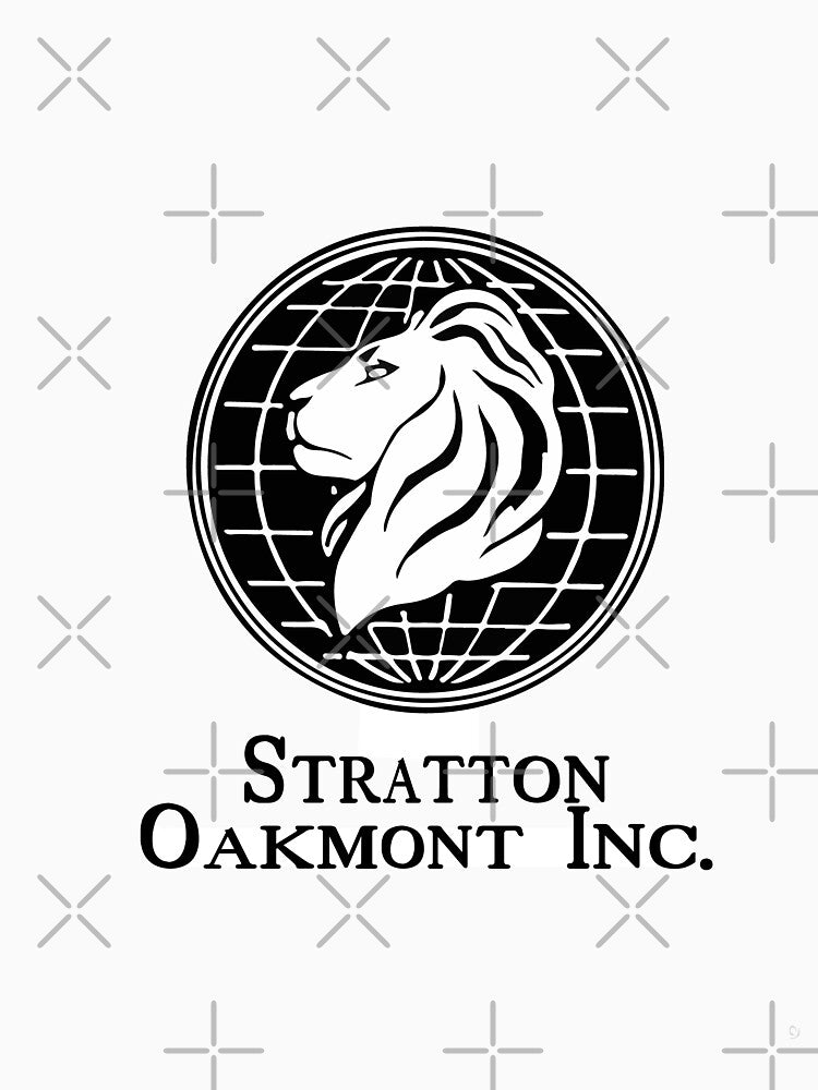 Stratton Oakmont Sticker Tshirt by KING LAM