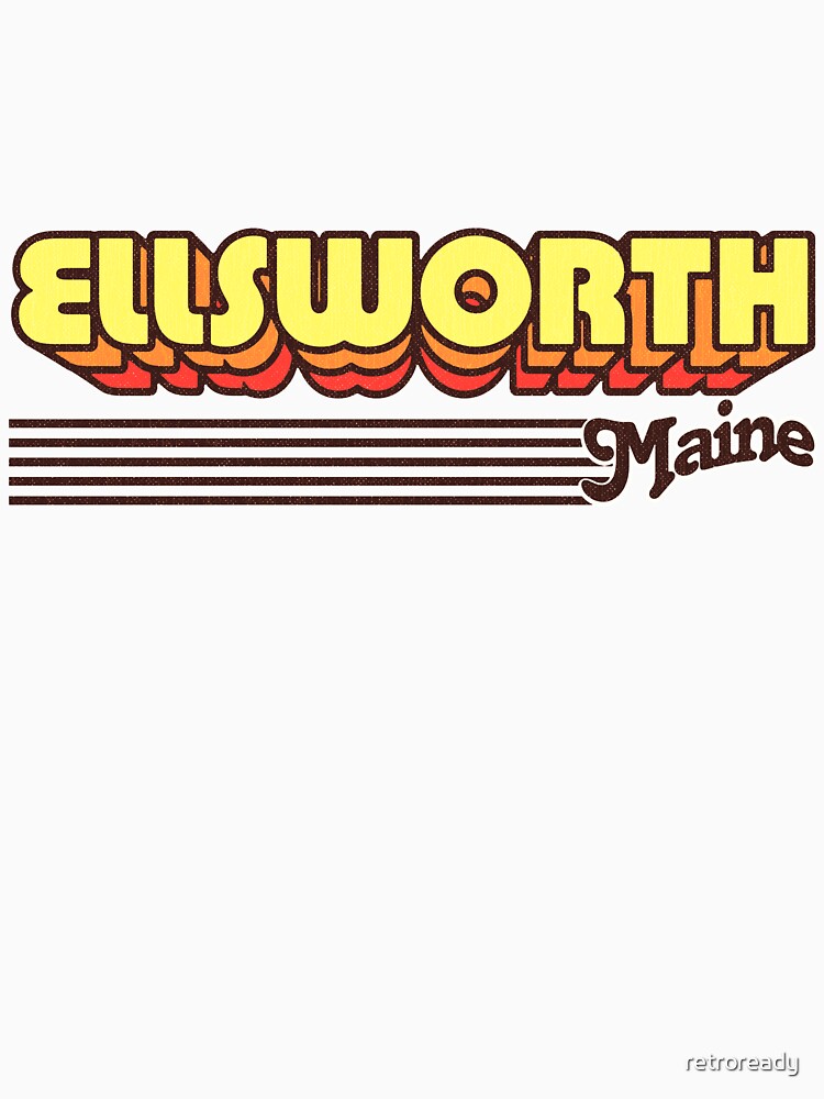 Ellsworth, Maine | Retro Stripes by retroready